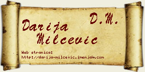 Darija Milčević vizit kartica